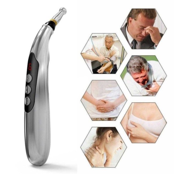 Unik Alat Akupuntur Magnetic Therapy Pen Massager 9 Gears ORIGINAL - baterai Murah