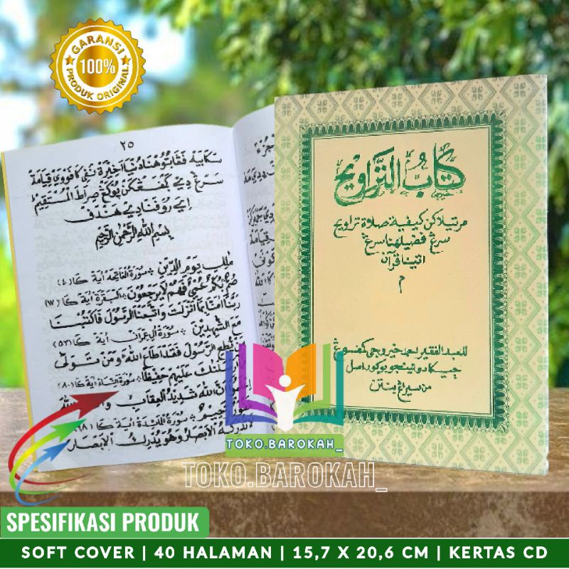 Kitabut Tarowih Menjelaskan Tata Cara Sholat Tarawih Kitab Tarawih