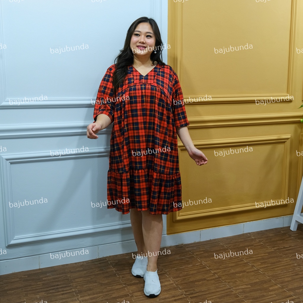 LD 130 Dress Jumbo Daster Big Size Oversize Wanita BAJUBUNDA TEMACO