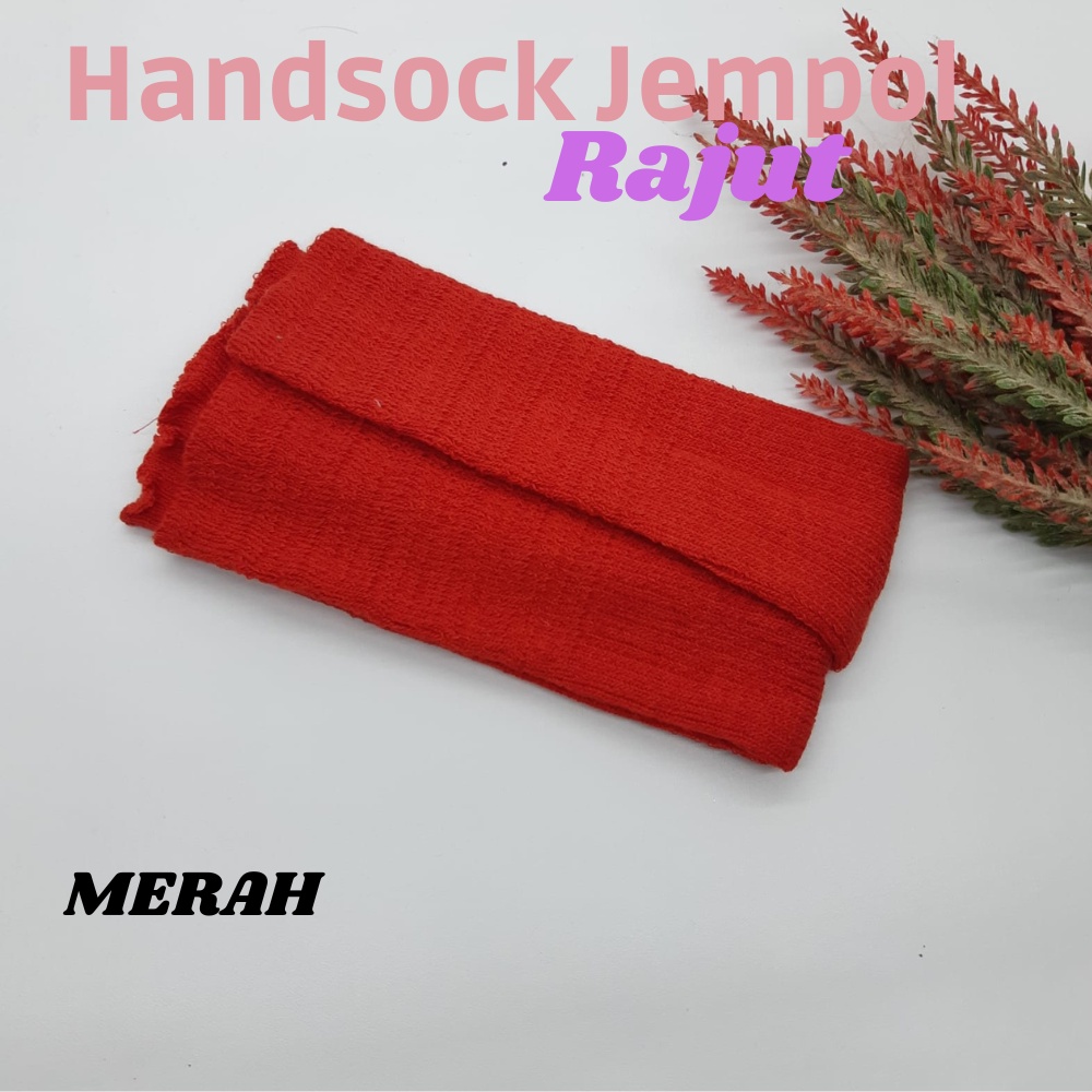 Manset Tangan Handsock Jempol Rajut Permium