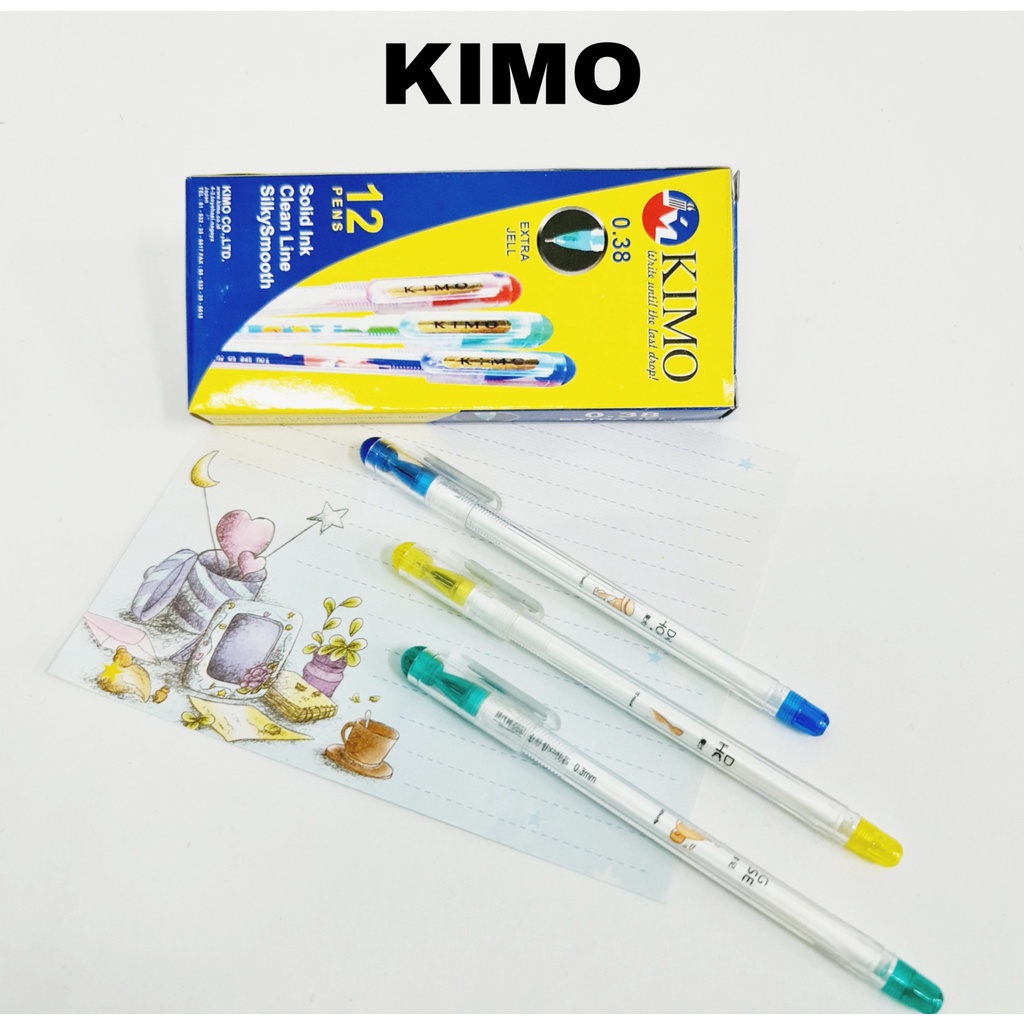 

GG Bolpen Gel KIMO 0.38mm(12pc) / Pulpen Tinta / Pulpen Gel /Pena/Pen Jel/Balpen/Ballpoint