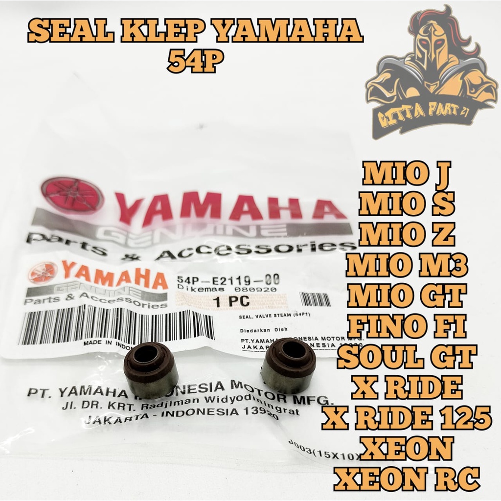 SEAL KLEP YAMAHA 54 KUALITAS ASLI ORIGINAL YAMAHA YGP  PRESISI DAN DIJAMIN AWET MIO J MIO S MIO Z MIO M3 MIO GT FINO FI SOUL GT X RIDE XRIDE 125 XEON KARBU XEON RC