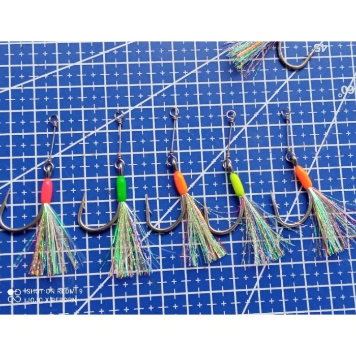 BEST metal jig killer umpan pancing tenggiri plus assist hook GID +