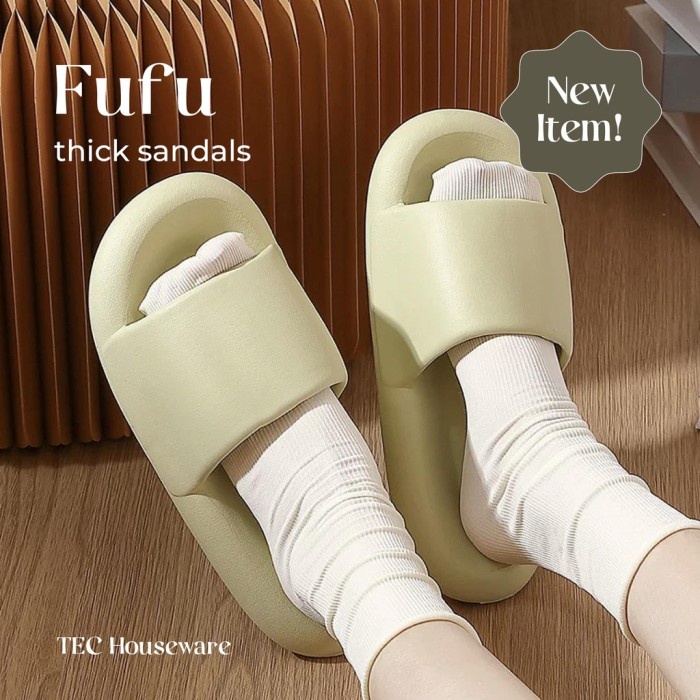 Tec Fufu Sandal Eva Bantal Empuk Rumah Berkualitas Nyaman Unisex Sanda