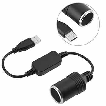 Plug Mobil USB Cigarette Plug Power Socket 5 V to 12 V  for Charger &amp; GPS / Pematik Api Mobil 12 Volt / Adaptor Colokan Rokok Mobil USB Port to Cigarette Lighter Socket Power Plug Car Converter / Car Lighter Socket Charger Mobil USB to Cigarette Lighter