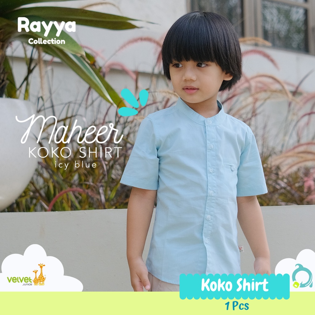 VELVET Junior Rayya Series |  Maheer Koko Shirt | Baju Koko Anak (1pcs)