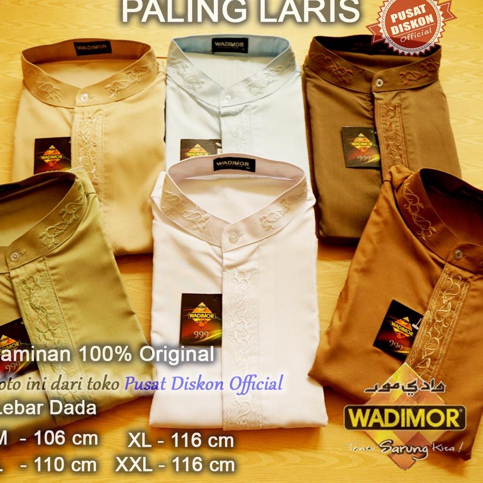 SALE TERBATAS Baju Koko Dewasa Wadimor Baju Koko Lengan Panjang Baju Koko Putih Baju Koko Muslim Baj
