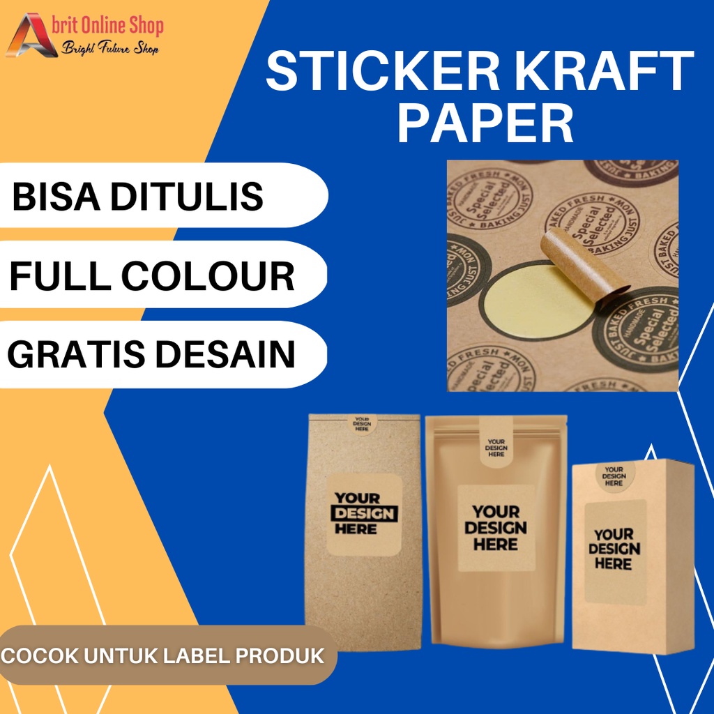 

STIKER KRAFT | STIKER LABEL | STIKER COKLAT | STIKER ULANG TAHUN | STIKER KEMASAN | STIKER PRODUK | STICKER LOGO