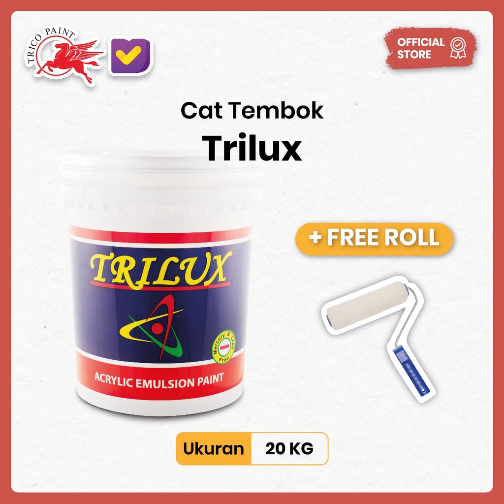 Cat Kuda Terbang - Trilux ( Cat Tembok/dinding ) - 20 KG - Cat Tembok