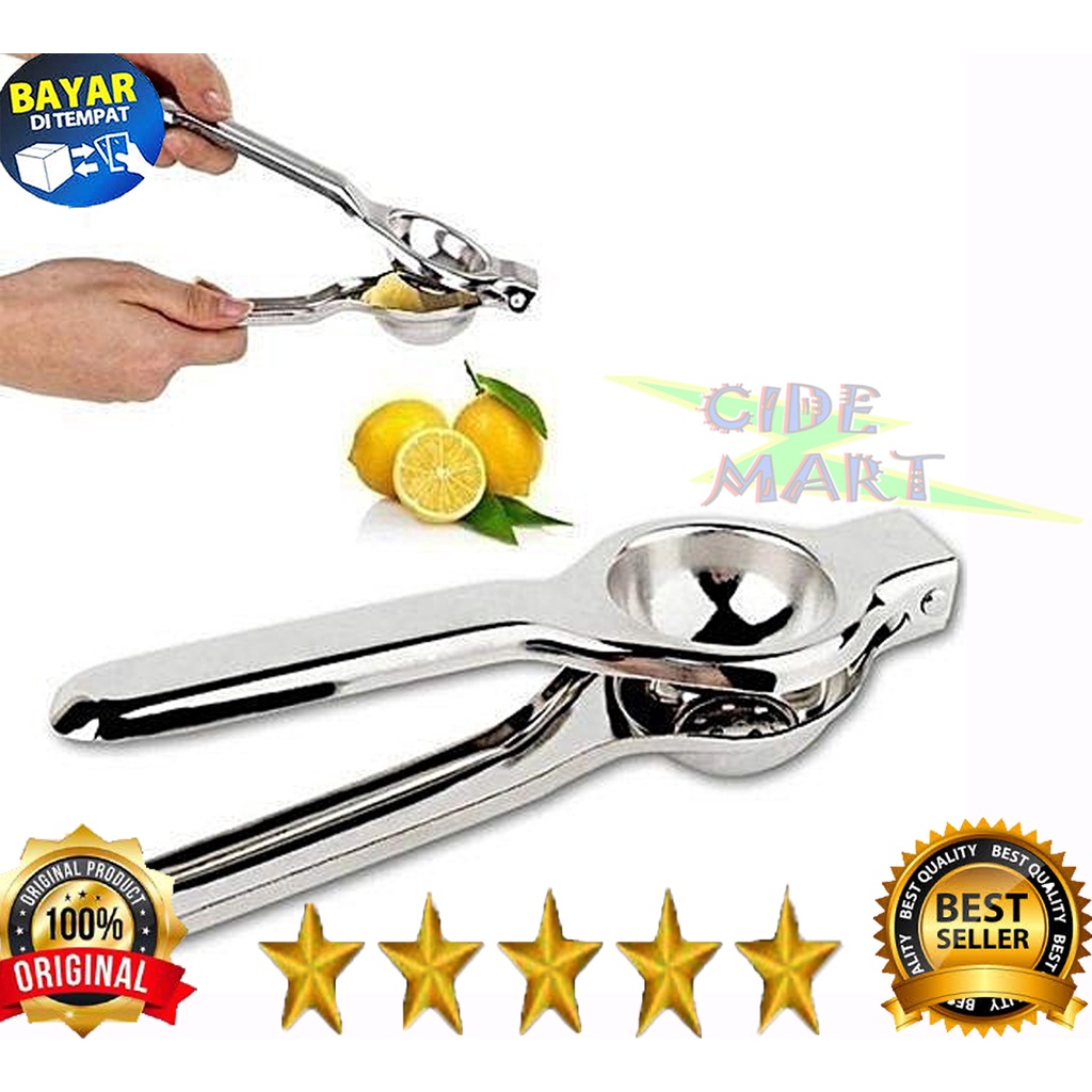 MC Alat Peras Jeruk Stainless Steel / Lemon Juicer Orange Extractor Squeezer Perasan Press Nipis Buah