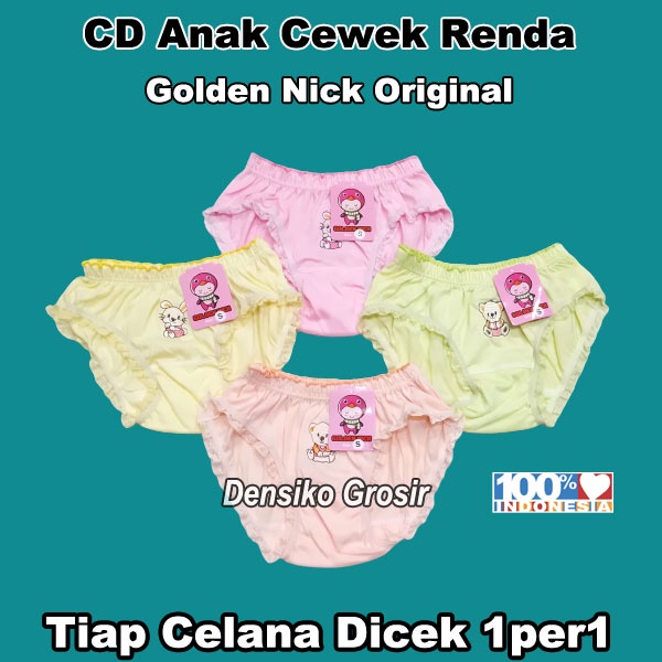 Celana Dalam Anak Cewek Renda Golden Nick Original CD Anak Perempuan