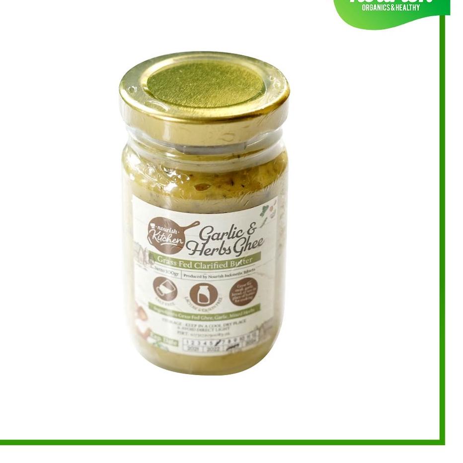 

☝ Ghee Garlic & Herbs (Grass Fed Ghee Clarified Butter) 100 gr ►