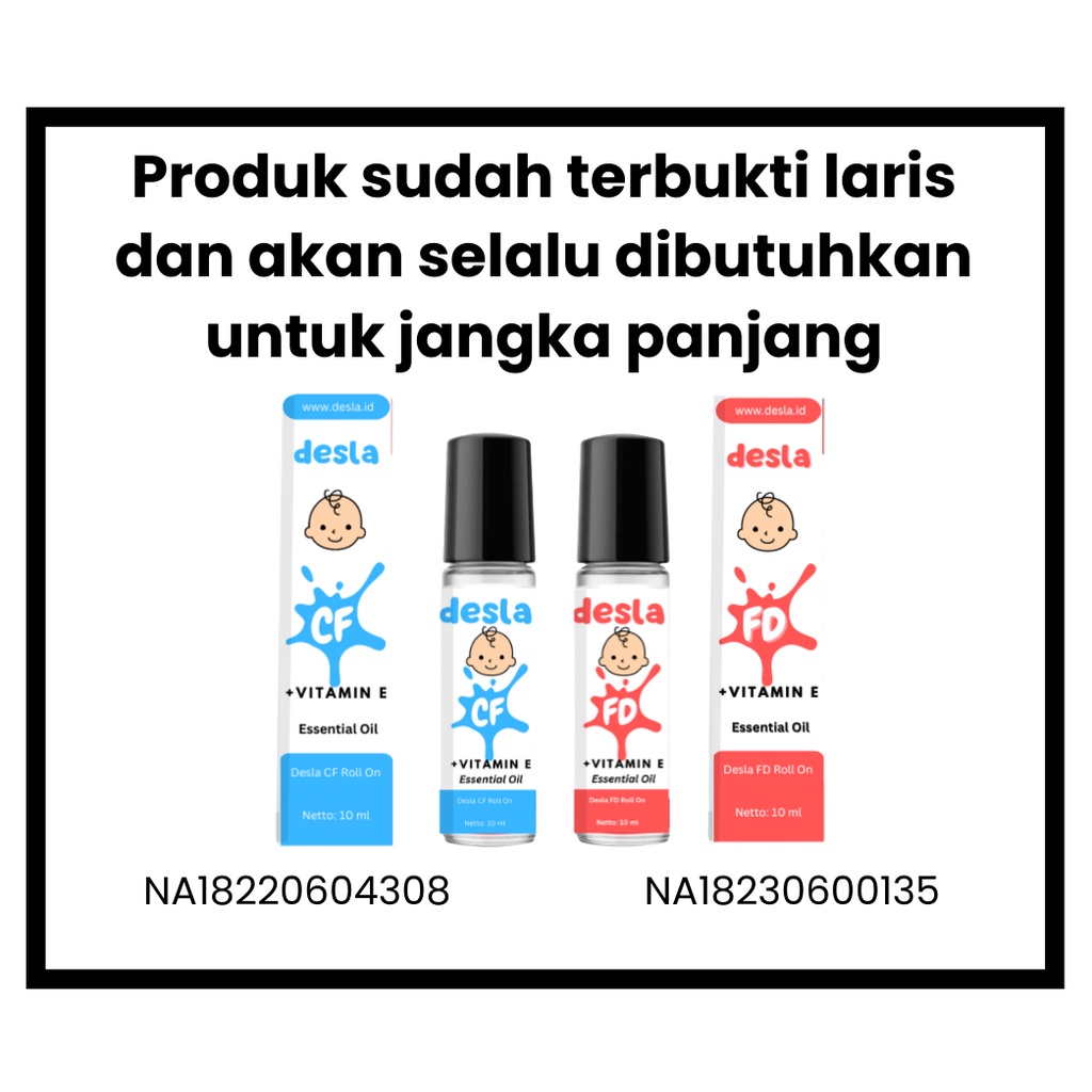 [PAKET BISNIS] Peluang Usaha Reseller Distributor Desla Essential Oil (Produk Kesehatan Bayi Alami)