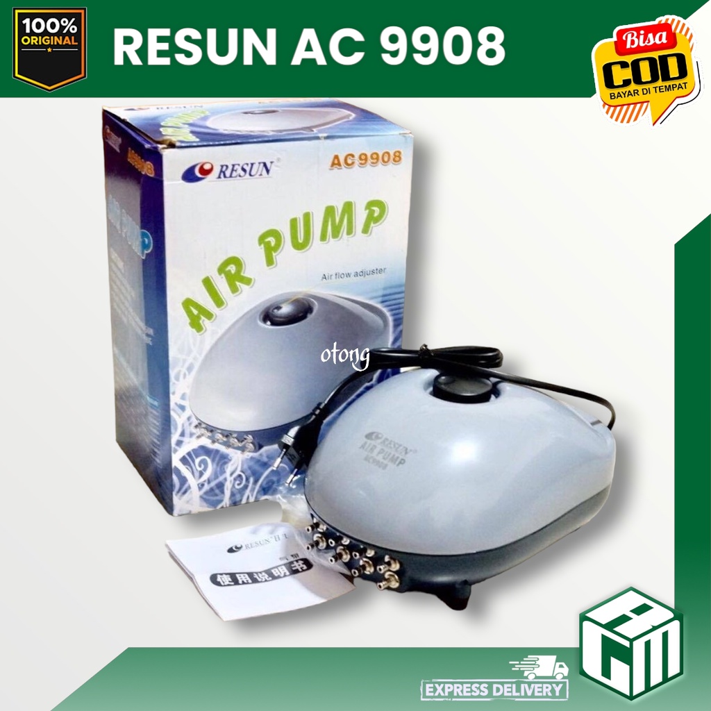 PAKET RESUN AC 9908 AC9908 MESIN AERATOR GELEMBUNG UDARA AQUARIUM