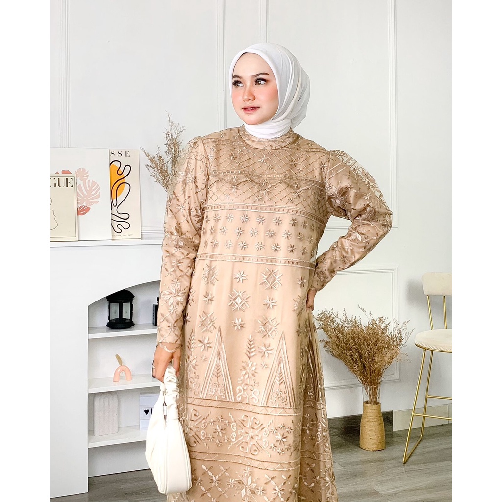 LAMIRA Dress by Lulla.looks Dress Full Brokat Furing Mewah Elegan Premium ORIGINAL