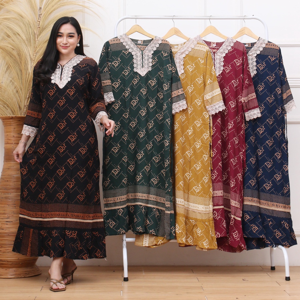 Gamis DASTER ARAB SABRINA RENDA MOTIF TERBARU BUSUI RAYON TEBAL TERLARIS Longdres gamis arab zeema