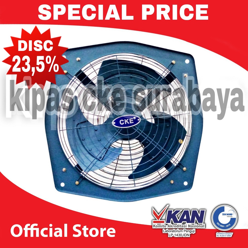 CKE Kipas Exhaust Fan 20 Inch EFL-EX20/1-YL Eksos Tidak Berisik Exhos Hexos Dapur Rumah