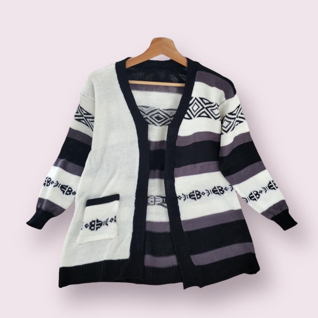 Outer Knitt lucu - kardigan rajut bahan lembut dan nyaman Korean Style Casual - FISH TRIBAL