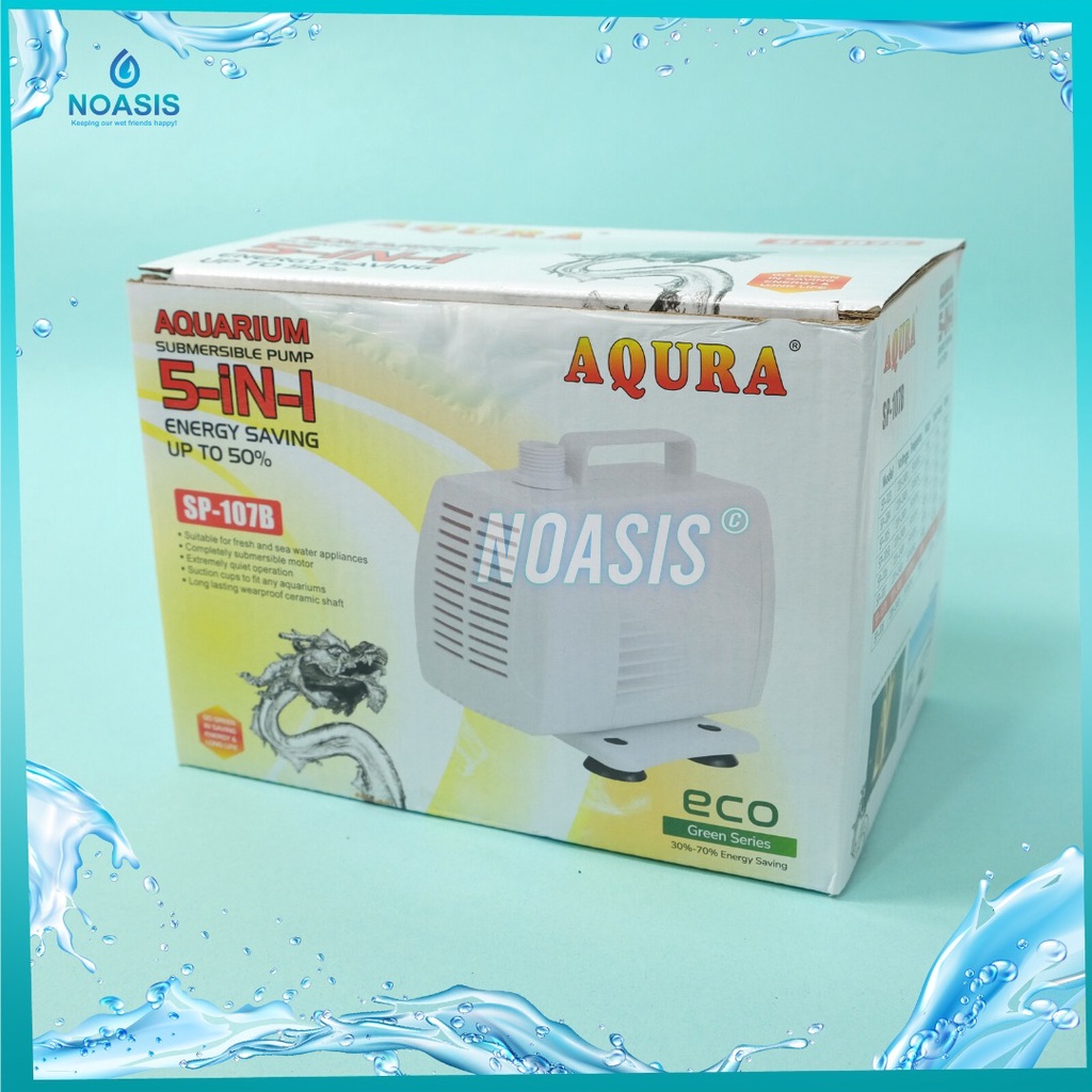 AQURA Pompa Air Celup Aquarium AQURA sp 107 B  Sp - 107 B 88 W 5500 Litter