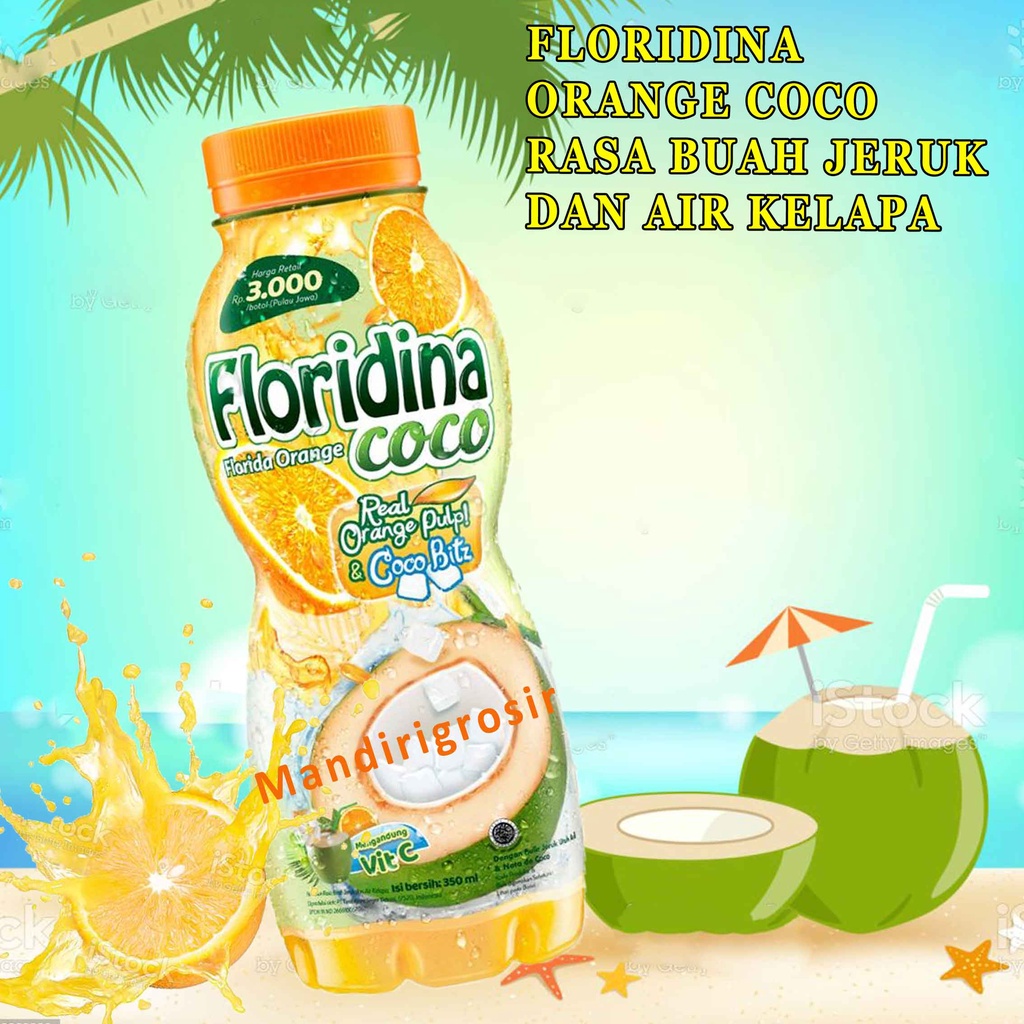 Minuman Kelapa Jeruk* Floridina Coco* 2in1 Tropical Freshness* 350ml