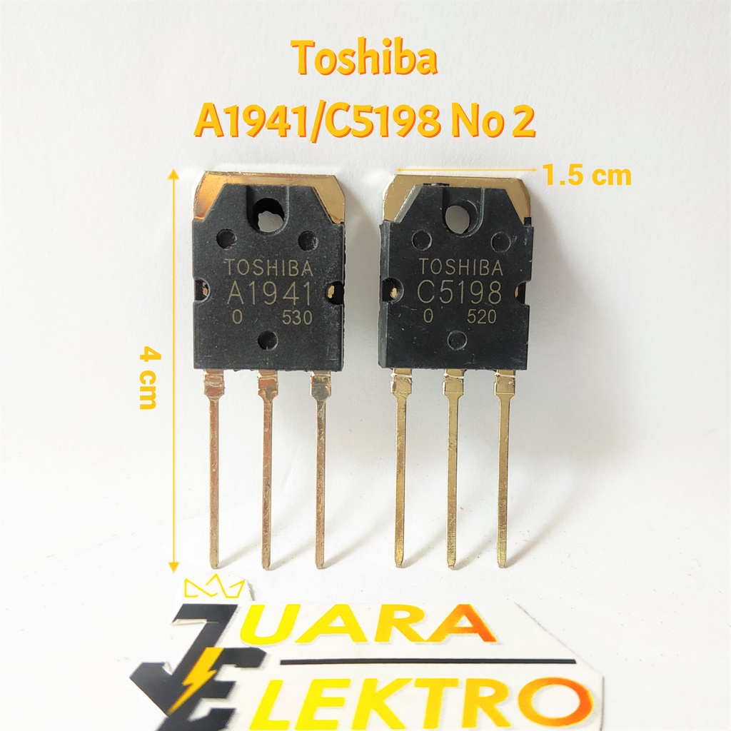 Transistor Toshiba A1941/C5198 No 2 | (TR) Transistor A 1941 C 5198 No 2 (1 SET)