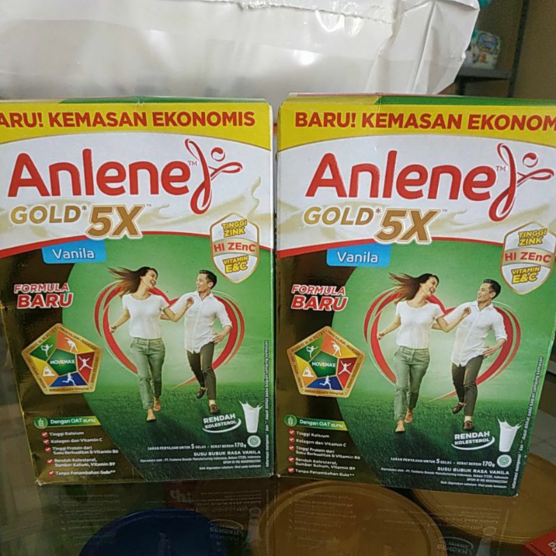 

SALE. HABISKAN STOK. Anlene Gold 5x Vanila 170gr (exp oct 24)