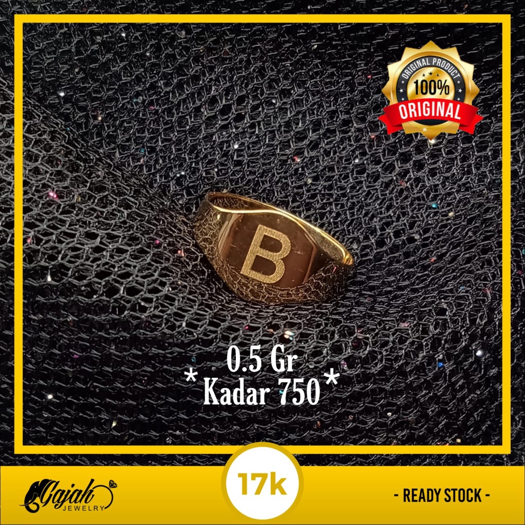 Cincin Anak Emas 17K - 0.5 Gr Kadar 750 - 4412