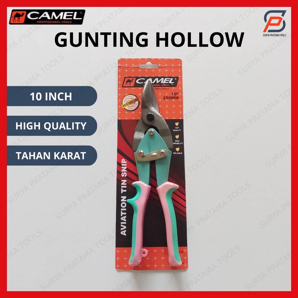 

Gunting Hollow Holo 10" Inch Camel / Gunting Baja Ringan Seng Aviation