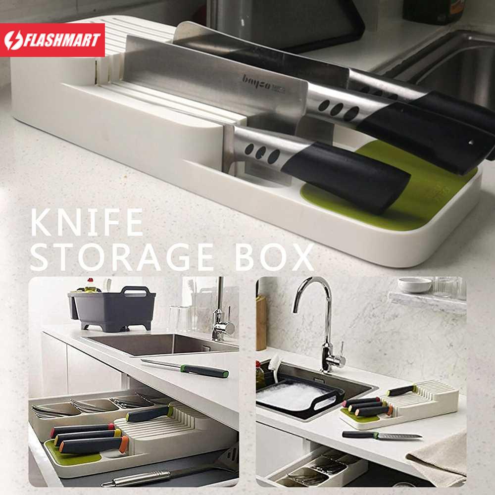 Flashmart Rak Organizer Dapur Tempat Pisau Cutlery Storage Box - PP23