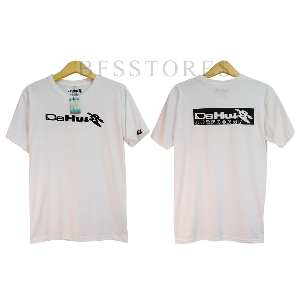 Baju Surfing Dahui Model Kaos Oblong Logo Depan Belakang Lengan Pendek Bahan Katun