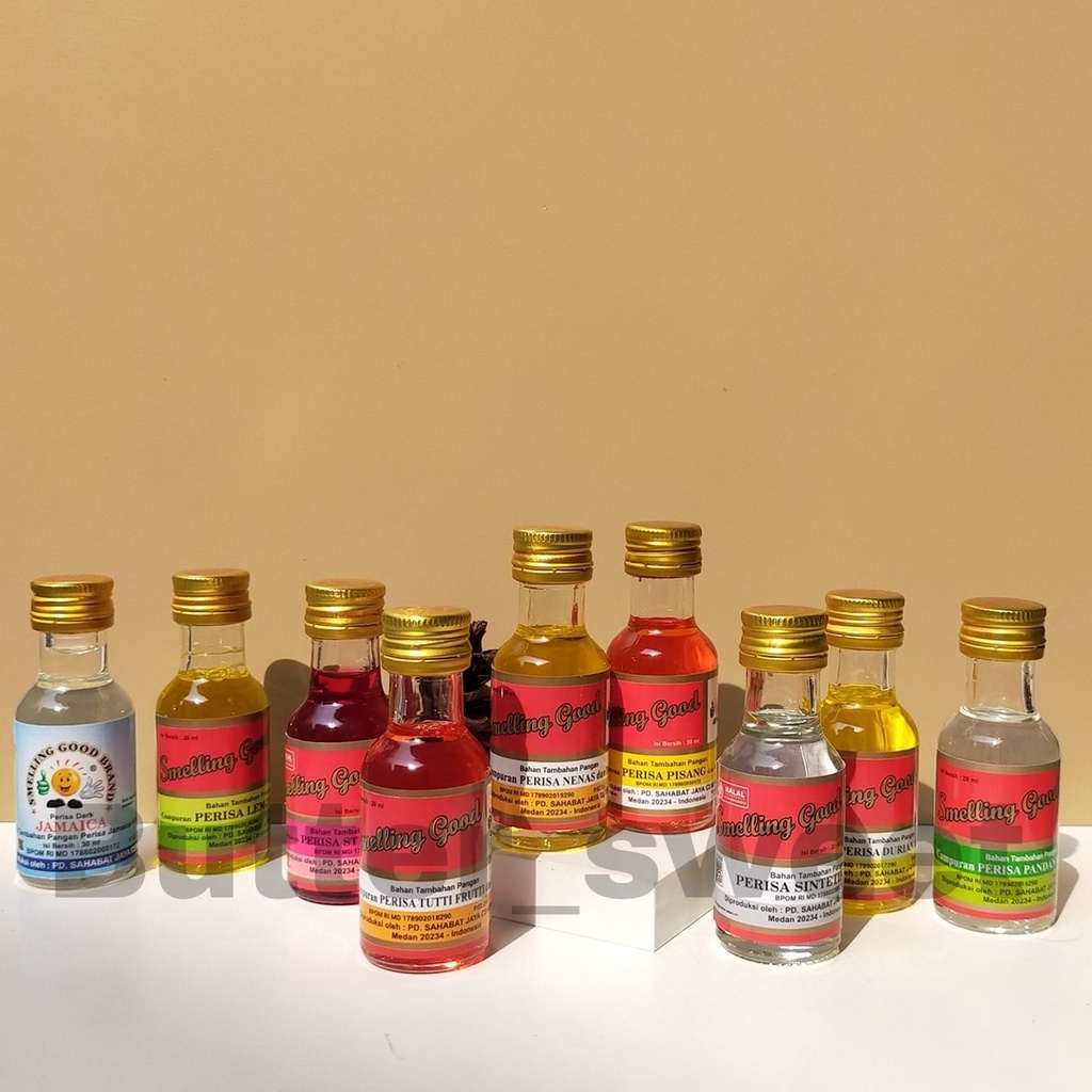 

Smelling Good Essence / Perisa Makanan dan Minuman / Perisa Butter, Leci, Nangka, Nanas & Raspberry