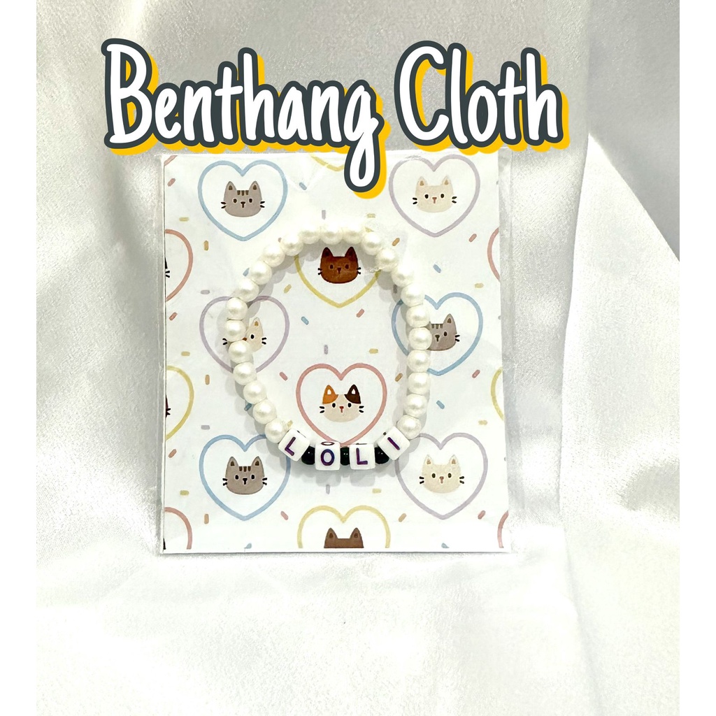 Cat Necklace - Kalung Kucing Mutiara - Custom Nama Lonceng - Kalung Kitten Adult