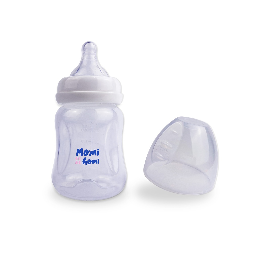 Momi Homi Botol Dot Susu Bayi 03 180ml Wide Neck / Botol Susu Anak / Botol Momi Homi