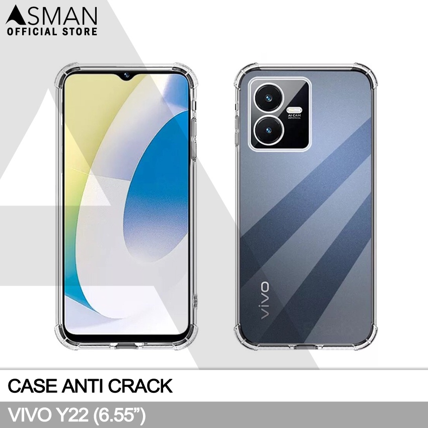 Anti Crack Vivo Y22 (6.55&quot;) | Soft Case Anti Bentur - Clear