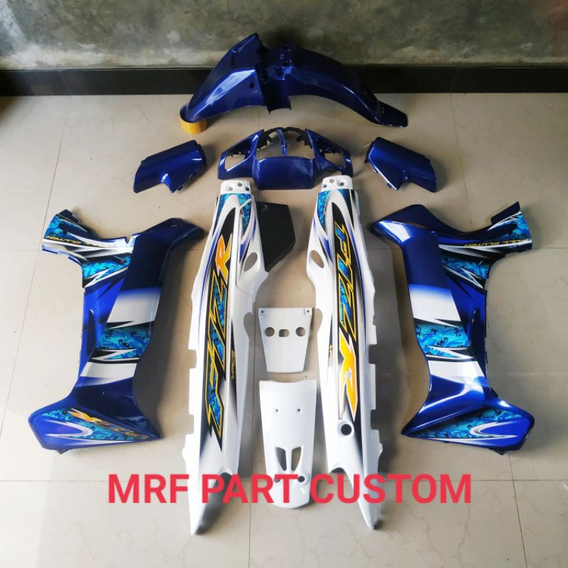Body Fullset Body Halus Full 1Set FIZ R Fiz R F1Z R Sporty Biru Putih 2005