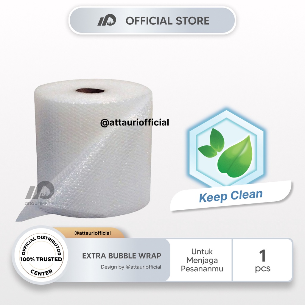 

Extra Bubble Wrap Tebal Untuk Semua Produk dan Semua Ukuran | Attauri Store