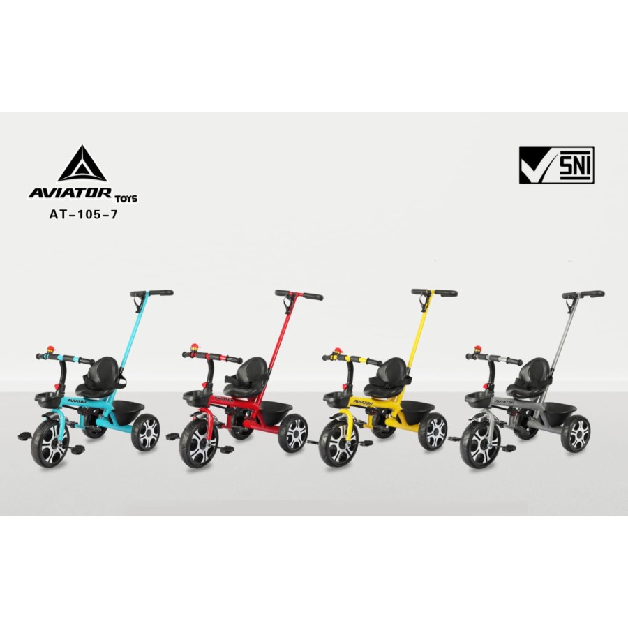 Sepeda Roda Tiga Tricycle Toys Aviator AT-105-7 AT 105-7 AT105-7 SNI