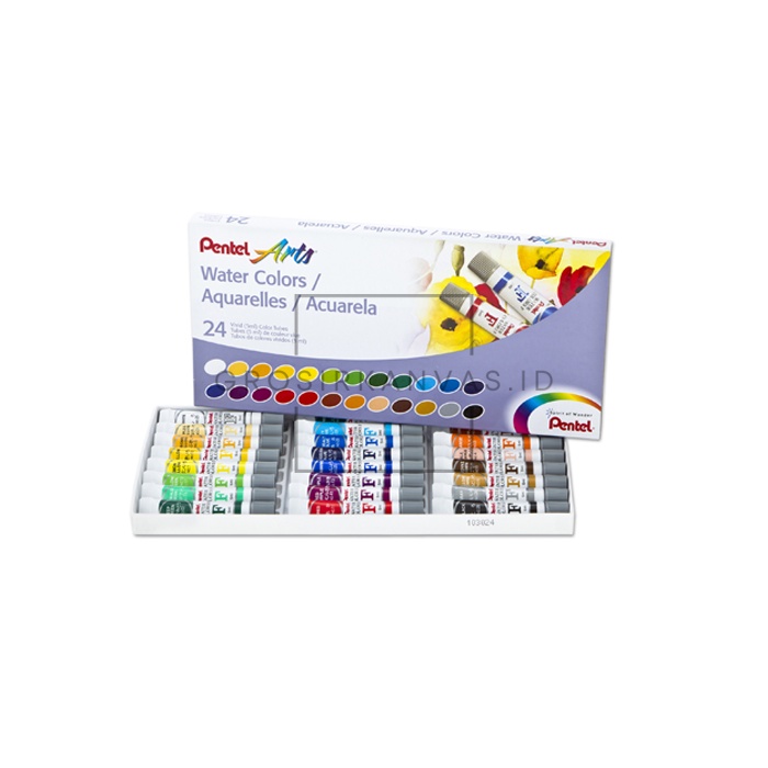 

Grosir Cat Air Pentel 24 Warna - Pentel Arts Water Colors 24 WFRS-24