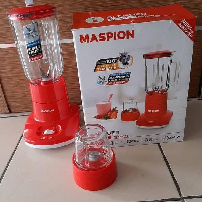 Blender PLASTIK Maspion 2in1 MT1262PL  1 liter Maspion MT 1262PL Plastik