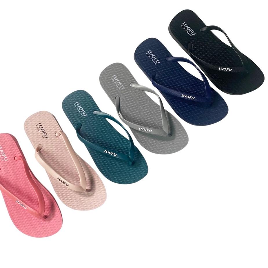 1✸BAW2-D LUOFU Sendal Jepit Jelly Karet Pvc Wanita F2310-JP6W [e01] 965}