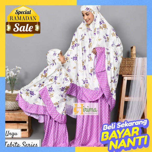 Khadijah Mukena Anak Mix Renda Couple Ibu Mukena Dewasa Jumbo Terbaru 2022 Bahan Adem Mukena Anak Pe