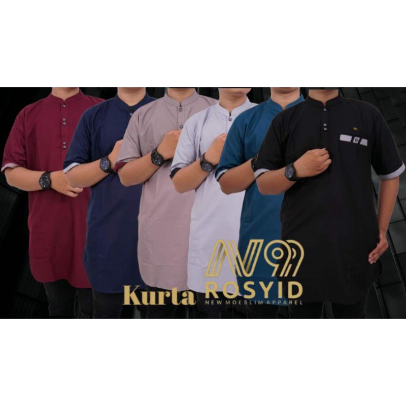 Baju Koko Kurta Dewasa / Polos
