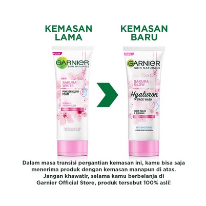 GARNIER SAKURA GLOW Hyaluron Face Wash