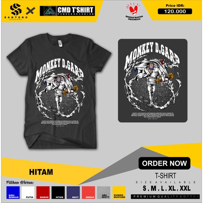 Kaos One Piece Garp Admiral 0226 - SANTEKO Apparel