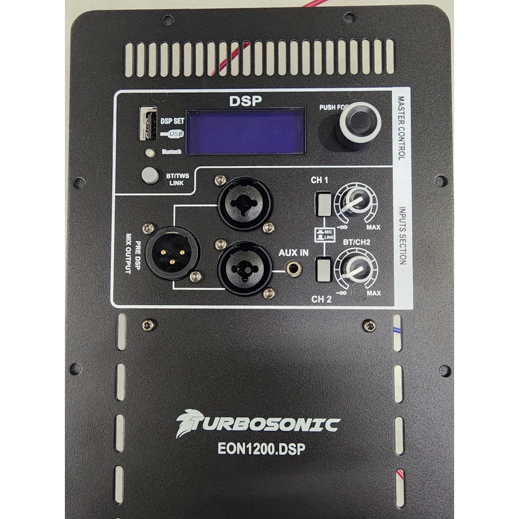 TURBOSONIC EON1200 / EON 1200 DSP KIT POWER AKTIF model ELECTROVOICE UKURAN 16 CM X 38 CM