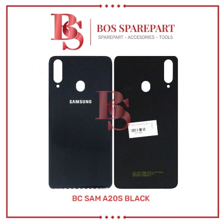 BACKDOOR / BACKCOVER BC SAMSUNG A20S BLACK / TUTUP BELAKANG