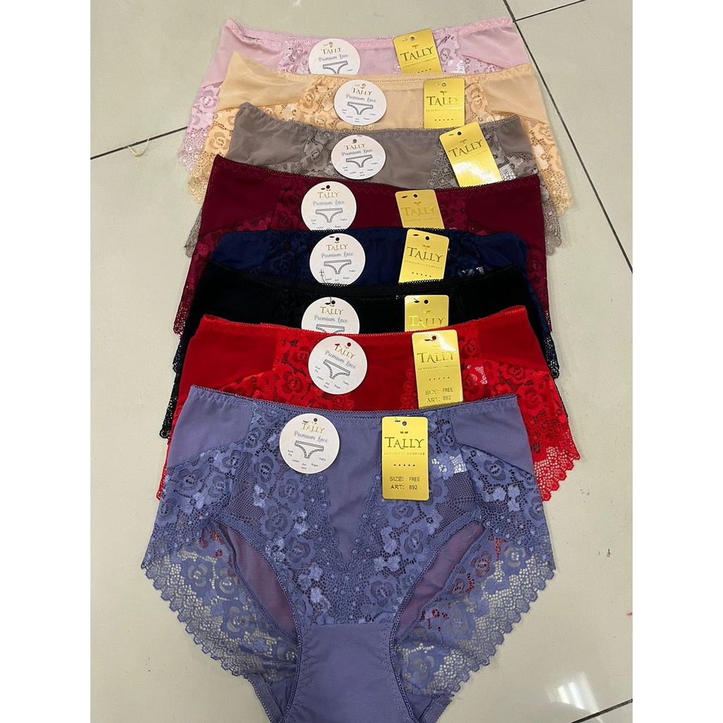 CD RENDA 892 TALLY -TALLY CD CELANA DALAM RENDA 892 I FREE SIZE I FIT XXL I BAHAN SATIN MIX RENDA(ANTI GATAL)  Tally 892 CD Celana Dalam Brokat Renda Wanita Seksi Fit XL XXLTALLY CD CELANA DALAM RENDA 892 I FREE SIZE I FIT XL I BAHAN MIX RENDA (ANTI GATAL