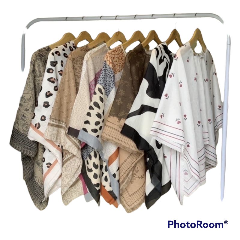 baju base layer wanita scarf outwear kondangan