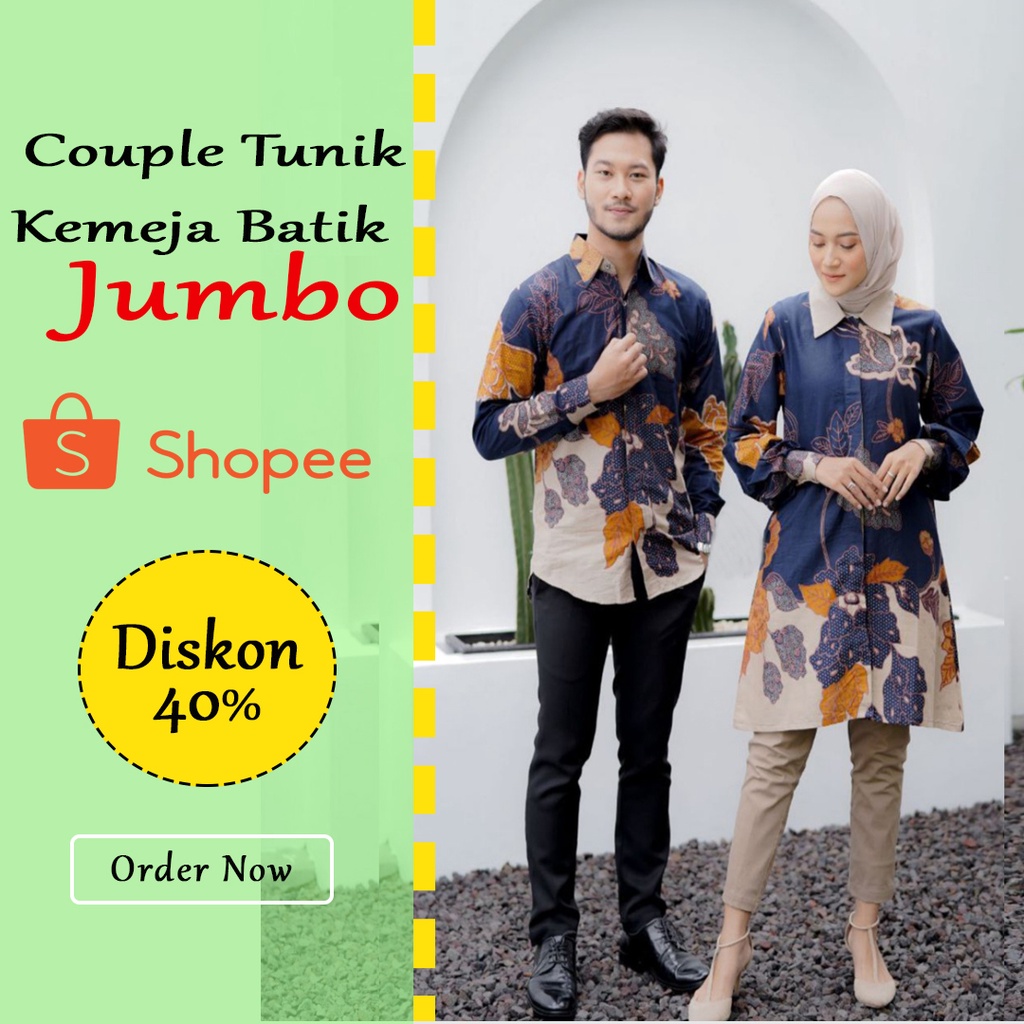 ATASAN WANITA Tunik Big Size - Ukuran M L XL XXL 3L 4L 5L 10L -  Atasan Tunik Batik Jumbo - Baju Kan