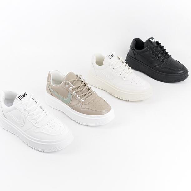 RECOMENDED Blow Faye Sepatu Sneakers Wanita Sport Shoes White Sepatu Sekolah BLJIS 0007